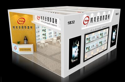 72平米展臺設計制作：一面開口/現(xiàn)代/木質(zhì)結(jié)構(gòu)/白色，為工藝品展展商而作（免費使用）