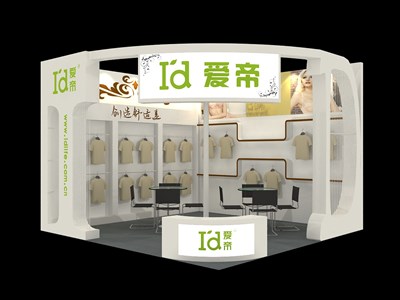 36平米展臺設(shè)計制作：二面開口/現(xiàn)代/木質(zhì)結(jié)構(gòu)/白色，為內(nèi)衣展展商而作（免費(fèi)使用）