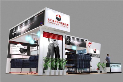 54平米展臺設(shè)計(jì)制作：三面開口/前衛(wèi)/木質(zhì)結(jié)構(gòu)/白色，為服裝展展商而作（免費(fèi)使用）