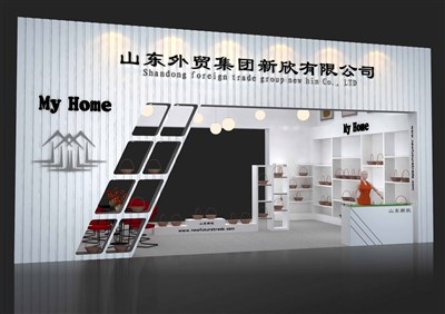 54平米展臺設(shè)計制作：二面開口/現(xiàn)代/木質(zhì)結(jié)構(gòu)/白色，為玩具展展商而作（免費使用）