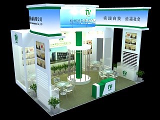 36平米展臺設(shè)計制作：三面開口/前衛(wèi)/木質(zhì)結(jié)構(gòu)/白色，為機械展展商而作（免費使用）