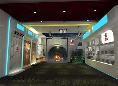 54平米展廳設(shè)計(jì)制作：現(xiàn)代/白色，產(chǎn)品類展廳-燈具展廳（免費(fèi)使用）