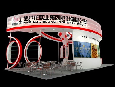 90平米展臺(tái)設(shè)計(jì)制作：三面開(kāi)口/現(xiàn)代/木質(zhì)結(jié)構(gòu)/白色，為綜合展展商而作（免費(fèi)使用）