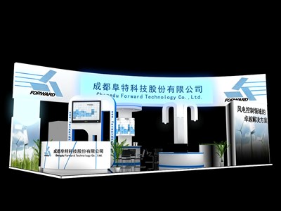 72平米展臺設(shè)計制作：四面開口/現(xiàn)代/型材結(jié)構(gòu)/白色，為電子展展商而作（免費(fèi)使用）