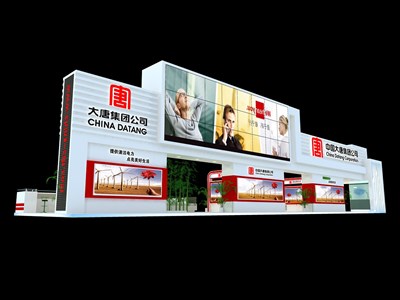 115平米展臺(tái)設(shè)計(jì)制作：四面開口/前衛(wèi)/型材結(jié)構(gòu)/白色，為房產(chǎn)展展商而作（免費(fèi)使用）
