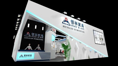 204平米展臺(tái)設(shè)計(jì)制作：二面開口/現(xiàn)代/木質(zhì)結(jié)構(gòu)/白色，為建材展展商而作（免費(fèi)使用）