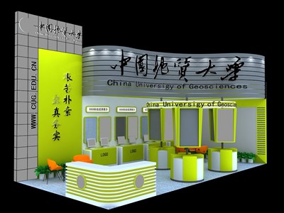 50平米展臺設(shè)計制作：二面開口/現(xiàn)代/木質(zhì)結(jié)構(gòu)/彩色，為綜合展展商而作（免費使用）