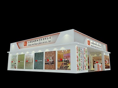 175平米展臺設(shè)計制作：二面開口/現(xiàn)代/木質(zhì)結(jié)構(gòu)/白色，為建材展展商而作（免費使用）