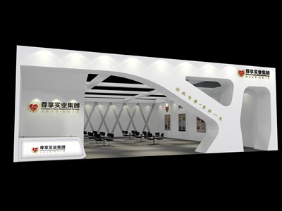 214.5平米展臺設(shè)計制作：一面開口/前衛(wèi)/型材結(jié)構(gòu)/灰色，為家具展展商而作（免費使用）